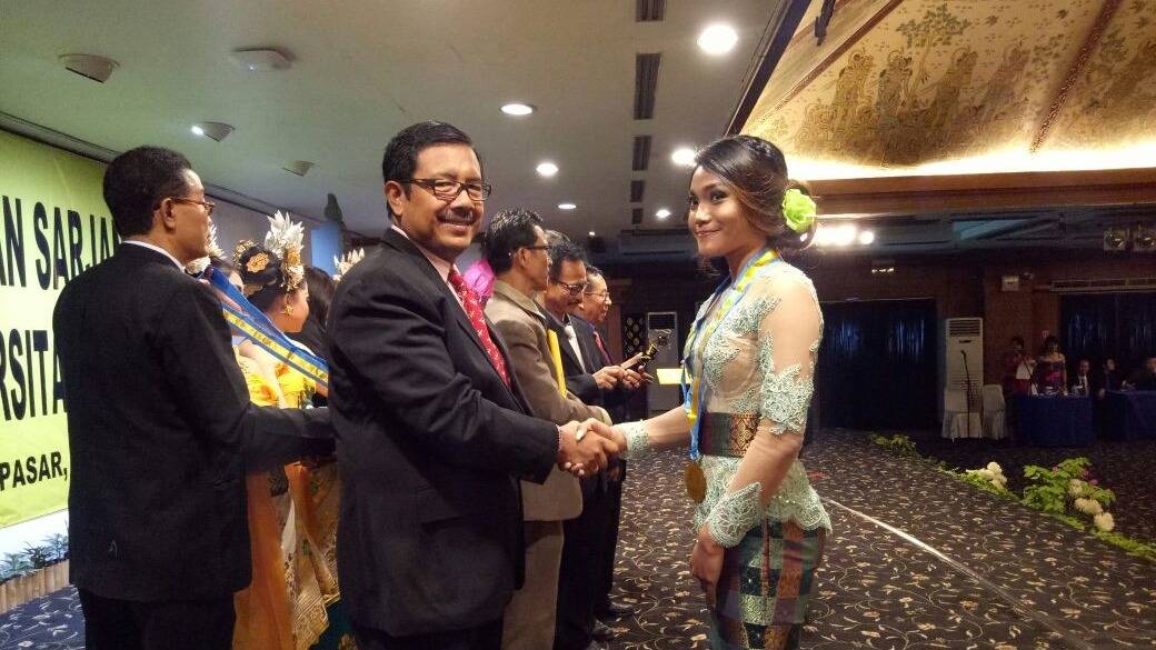 The 56th Faculty Graduation and Graduate Discharge of Faculty of Letters, Universitas Warmadewa at Agung Room Inna Grand Bali Beach Hote