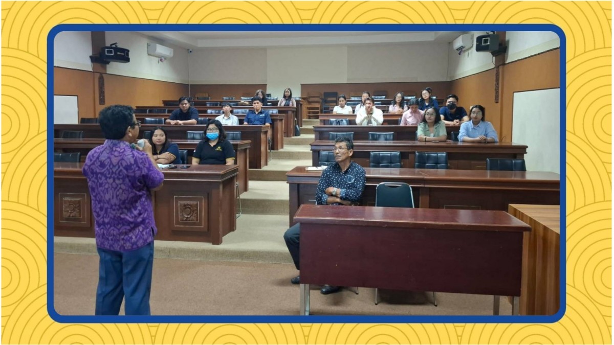 Fakultas Sastra Universitas Warmadewa Gelar Pertemuan Perdana Mahasiswa Kelas Reguler B