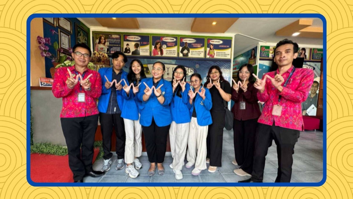 Handover of internship students from the Faculty of Letters, Universitas Warmadewa.