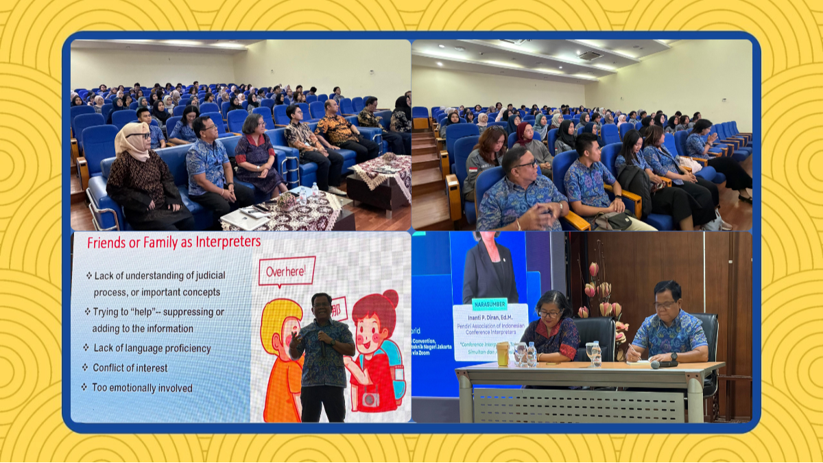 Dean of Fakultas Sastra Universitas Warmadewa Delivers Guest Lecture on Professional Interpreting at PNJ