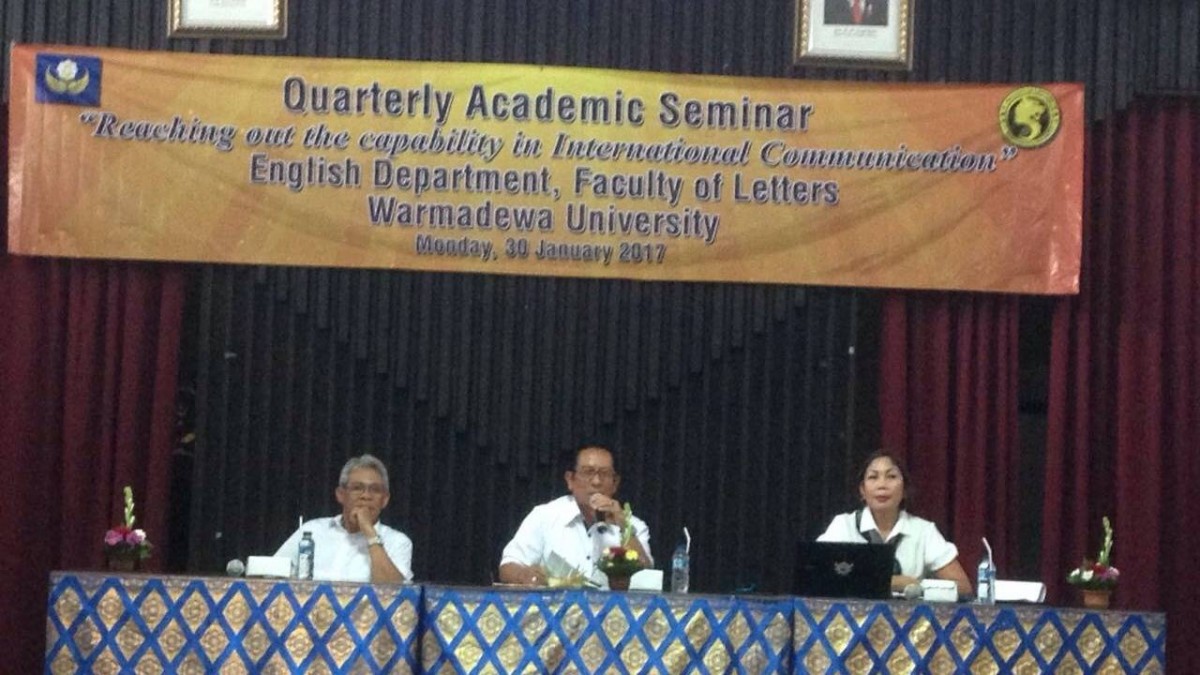 Quarterly Academic Seminar Fakultas Sastra Universitas Warmadewa