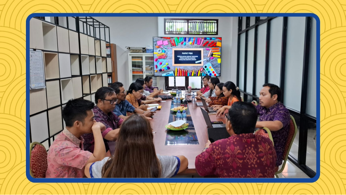 Fakultas Sastra Universitas Warmadewa Holds Academic Meeting to Prepare for Even Semester 2025/2026