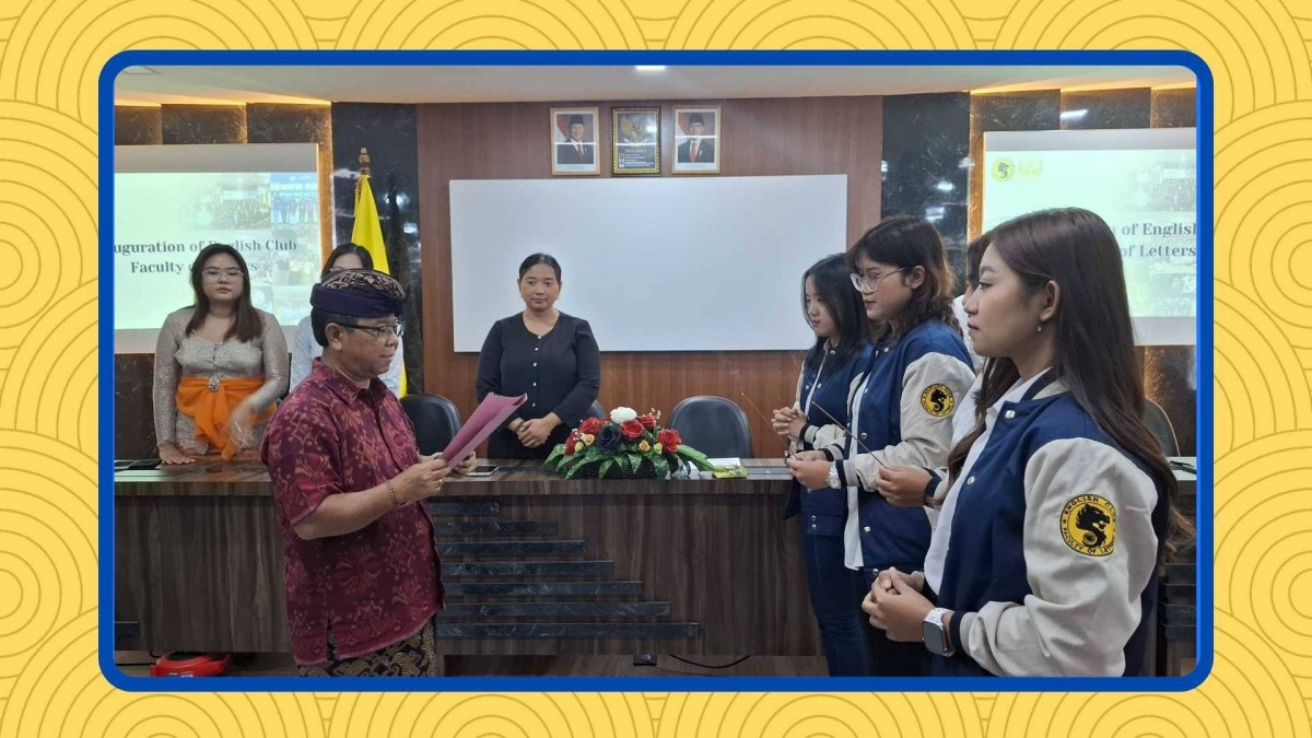 Fakultas Sastra Universitas Warmadewa menggelar pelantikan pengurus English Club